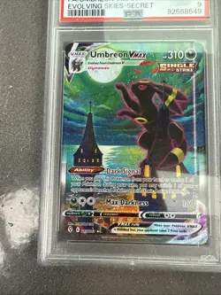 2021 POKEMON SWORD & SHIELD EVOLVING SKIES SECRET FULL ART/UMBREON VMAX PSA 9 - Image 4