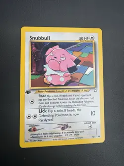 POKEMON TCG SNUBBULL 74/111 NEO GENESIS 1ST EDITION COMMON!! - Image 1