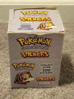1999 Pokemon ArtBox Stickers Series 30 Packs Sealed | Box Not Sealed /Damage - Image 1
