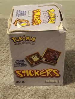1999 Pokemon ArtBox Stickers Series 30 Packs Sealed | Box Not Sealed /Damage - Image 2