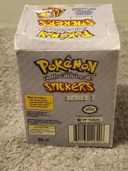1999 Pokemon ArtBox Stickers Series 30 Packs Sealed | Box Not Sealed /Damage - Image 3