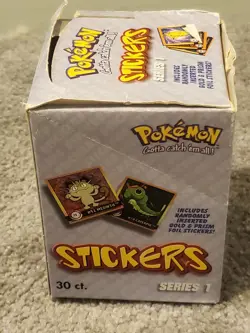 1999 Pokemon ArtBox Stickers Series 30 Packs Sealed | Box Not Sealed /Damage - Image 4