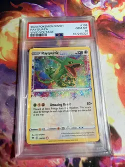 PSA 10 - 2020 Rayquaza 138/185 Swsh04: Vivid Voltage Holo Pokemon - Image 1