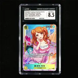 CGC 8.5 NM/MINT+ 2023 One Piece CHN Charlotte Pudding Floating hearts OP03-112 R - Image 2
