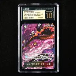 CGC 10 PRISTINE 2025 One Piece JPN Jaygarcia Saturn OP13-083 R Alt Art Parallel - Image 1
