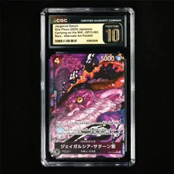 CGC 10 PRISTINE 2025 One Piece JPN Jaygarcia Saturn OP13-083 R Alt Art Parallel - Image 2