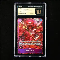 CGC 10 PRISTINE 2025 One Piece CHN Gol D. Roger OP13-064 SR (Alt Art Parallel) - Image 1