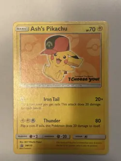 Ash’s Pikachu I Choose You Movie Promo Set Of 4 Cards LP/MP Condition - Image 4