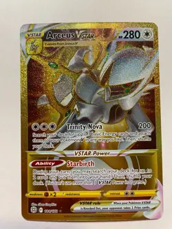 Arceus VSTAR Gold Secret Rare 184/172 Pokemon TCG Card Brilliant Stars NM/M - Image 1