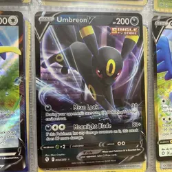 Pokemon TCG Umbreon v Evolving Skies Holo Ultra Rare Card 094/203 NM/M Condition - Image 1