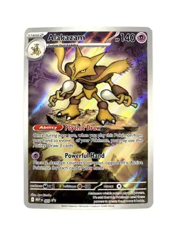 Alakazam #9 Mega Evolutions ETB Black Star Promo Pokemon TCG Card NM - Image 1