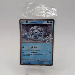 Cryogonal 2025 Pokemon Scarlet & Violet Promo Cards 047/191 Holiday Promo SEALED - Image 1