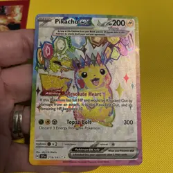 Pokemon TCG Surging Sparks Pikachu EX Full Art Holo Card 219/191 Ultra Rare NM - Image 3