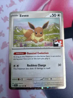 Eevee Pokemon Prize Pack Stamp Series 7 Promo Pokemon Card NM - Image 1