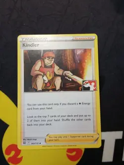 Kindler Pokemon Prize Pack Series 2 Promo Pokemon Card NM/LP Play Stamp - Image 1