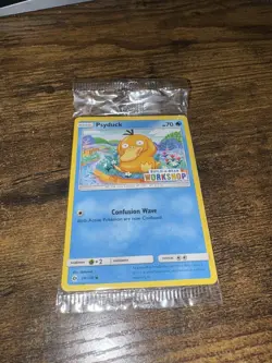 Build a Bear Pokemon Card Psyduck Promo Trading TCG SEALED NEW RARE - Image 1