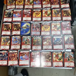 Duel Masters TCG Red Lot W/ One Holo Foil. 40 Card Lot - Image 1