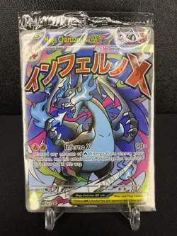 Pokemon TCG Mega Charizard x Ex + Oricorio EX Promo Card Sealed Holo - Image 1