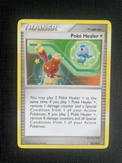 90/100 Poke Healer Uncommon: Pokemon Card D&P Stormfront NM/LP - Image 1