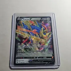 Pokemon Zacian V 095/159 Crown Zenith Ultra Rare Holo English Card - Image 1