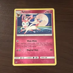 Pokemon TCG Sylveon Sm-Forbidden Light Regular Card 87/131 NM - Image 1