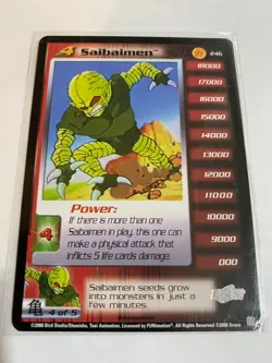 Dragon Ball Z CCG 2000 Score Saiyan Saga Limited Promo Foil EXC/NM+ Card Pick - Image 1
