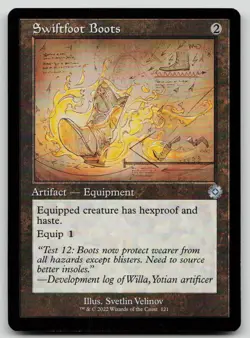 Swiftfoot Boots (Schematic) U The Brothers' War: Retro Frame Artifacts 121 NM - Image 1