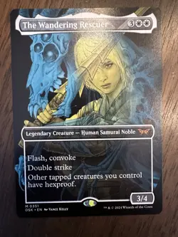 The Wandering Rescuer: MTG *Borderless Showcase* Duskmourn #0351 / NM - Image 1