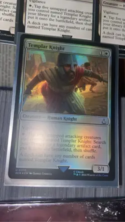 Templar Knight Universes Beyond Assassin's Creed Magic: The Gathering X4 playset - Image 3