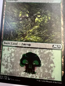 Magic The Gathering - Jumpstart Triple Misprint error - Forest land 3x Print! C - Image 5