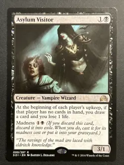 Asylum Visitor Shadows over Innistrad Regular Magic the Gathering MTG NM - Image 1