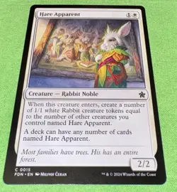 1 x MTG Hare Apparent Foundations (FND) #0015 Non-Foil Common Creature Wow 🤩 - Image 1