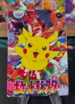 Pika Charizard Gengar #207 Pokemon Vintage Prism Vending Sticker NM US SELLER - Image 1