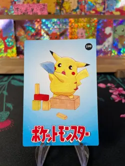 Pika Charizard Gengar #207 Pokemon Vintage Prism Vending Sticker NM US SELLER - Image 2