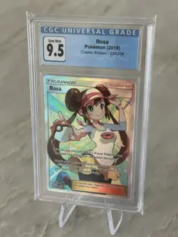 2019 Pokemon Rosa Full Art Trainer 236/236 Cosmic Eclipse English GCG 9.5 - Image 1