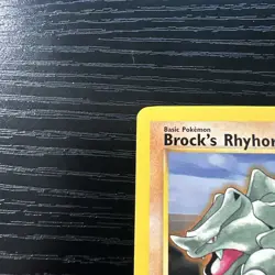 Brock’s Rhyhorn 1st Edition 22/132 Rare Gym Heroes WOTC Vintage Pokemon - Image 3