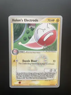 Pokemon Holon's Electrode 21/113 2006 World Championship Jimmy Ballard HP - Image 1