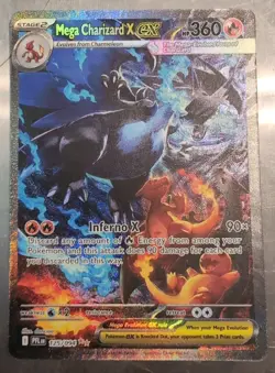 Mega Charizard X EX SIR 125/094 ME02: Phantasmal Flames Pokemon TCG Near Mint - Image 1