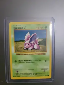 Pokemon Nidoran Base Set 55/102 Regular Shadowless Common - Image 1