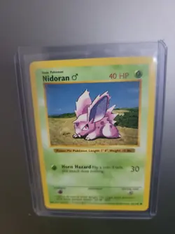 Pokemon Nidoran Base Set 55/102 Regular Shadowless Common - Image 2