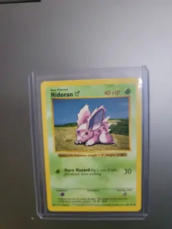 Pokemon Nidoran Base Set 55/102 Regular Shadowless Common - Image 3