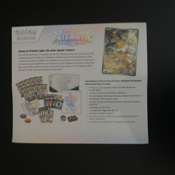 Pokemon TCG Scarlet & Violet Prismatic Evolutions Elite Trainer Box ETB - Image 2
