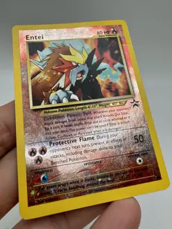 Pokemon TCG Entei 34 Black Star Promo Holo Promo Vintage WOTC E3 - Image 3