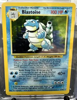 1999 Pokemon Base Set Blastoise Holo 2/102 CGC 8 NM/Mint - WOTC Vintage - Image 3
