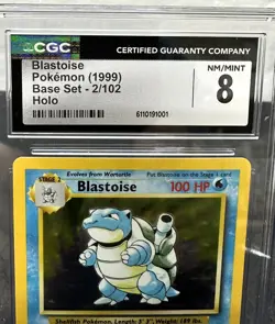 1999 Pokemon Base Set Blastoise Holo 2/102 CGC 8 NM/Mint - WOTC Vintage - Image 4