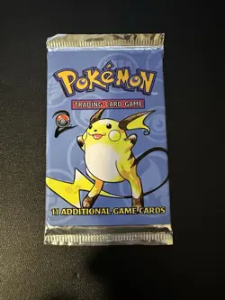 Pokemon Base Set 2 Booster Pack Raichu Art Sealed WOTC Heavy 20.867 - Image 1
