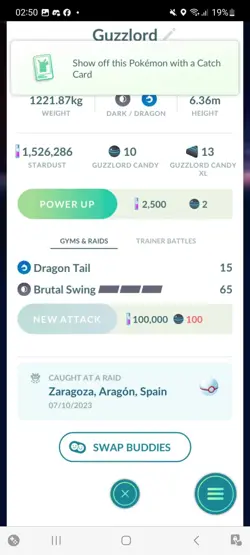 Pokemon Go Shiny Ultra Beast Guzzlord - Image 2