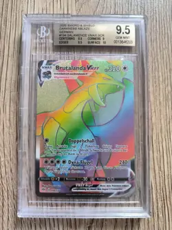 Pokemon 2020 Darkness Ablaze Salamence VMAX 194/189 Secret Rainbow BGS 9,5 PSA - Image 1