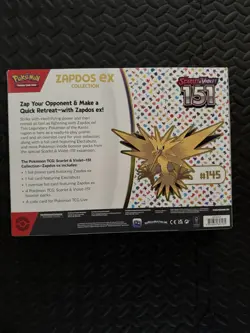 Pokemon TCG Scarlet & Violet 151 Factory Sealed Zapdos Ex Collection Box! (2box) - Image 3