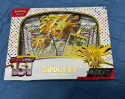 Pokemon TCG Scarlet & Violet 151 Zapdos EX Collection Box Sealed NEW - Image 1